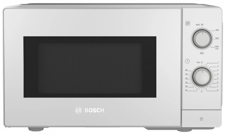 Cuptor cu microunde solo Bosch FFL020MW0, 20 l, 800 W, Alb