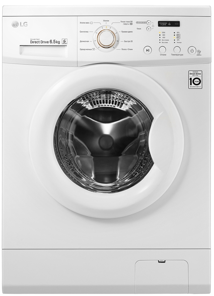 Стиральная машина LG FH2C3WD 6.5 кг / 1200 об/мин / A / Белый photo 1 Стиральная машина LG FH2C3WD 6.5 кг / 1200 об/мин / A / Белый photo 1
