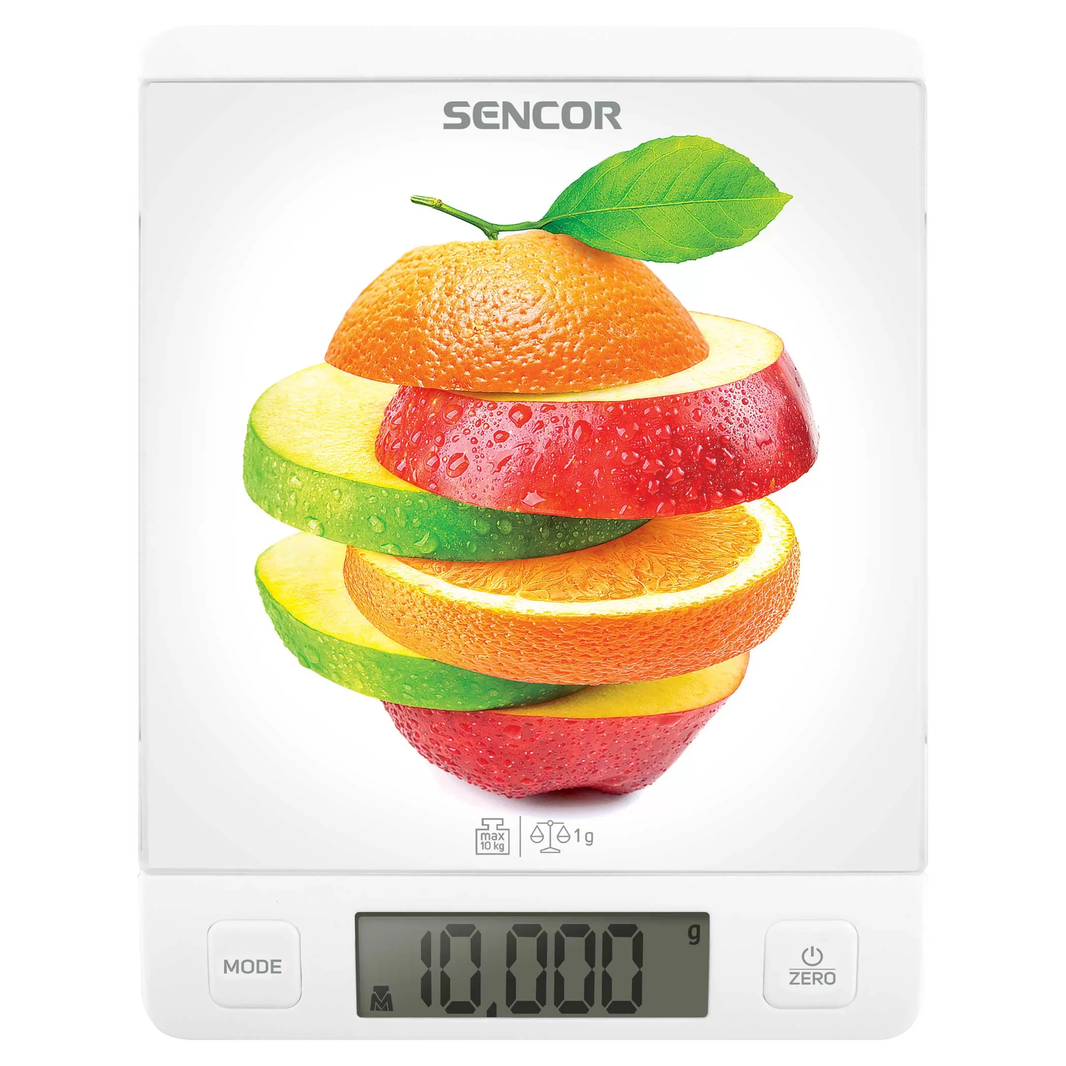 Кухонные весы Sencor SKS 7000WH, 10 кг, C рисунками