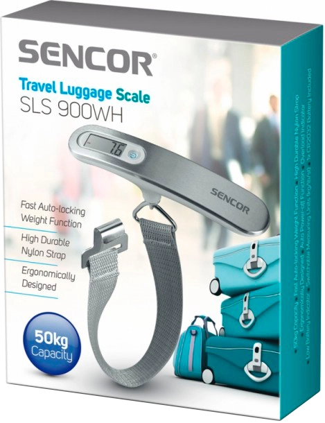Багажные весы Sencor SLS 900WH, 50 кг, Серый