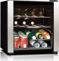 Винный холодильник Midea HS64WN, 16 бутылок, 49 см, A, Черный
