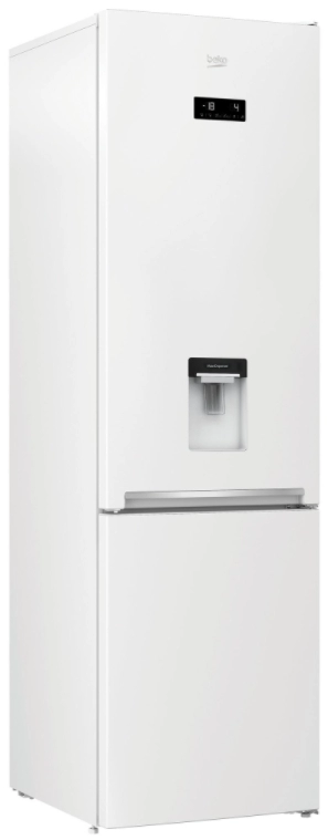 Холодильник с нижней морозильной камерой Beko RCNA406E40DZWN, 362 л, 203 см, E, Белый