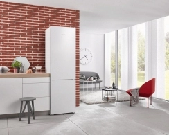 Холодильник с нижней морозильной камерой Miele KFN29233Dws, 361 л, 201 см, A+++, Белый