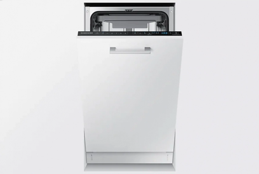 Посудомоечная машина встраиваемая Samsung DW50R4050BB/WT, 10 комплектов, 6программы, 45 см, A+, Серебристый