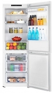 Холодильник с нижней морозильной камерой Samsung RB33J3000WW, 328 л, 185 см, A+, Белый