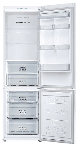 Frigider cu congelator jos Samsung RB37J5000WW, 367 l, 200.6 cm, A+, Alb