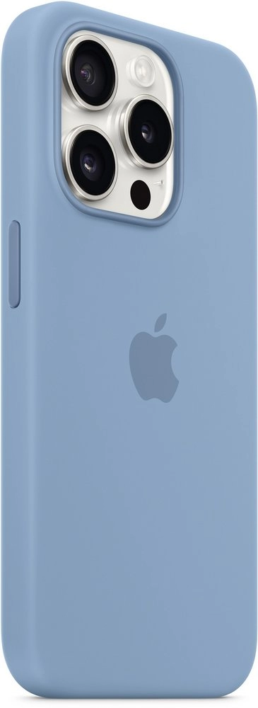 Husa Apple iPhone 15 Pro Silicone Case Winter Blue (MT1L3ZM)
